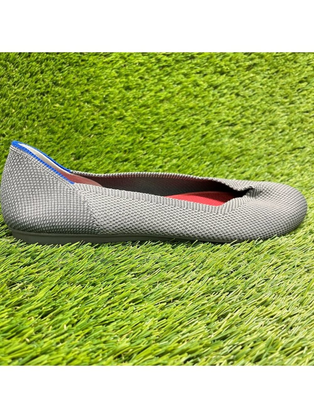 Rothy's The Flat Womens Size 8.5 Pebble Grey Casual Classic Slip On Ballet Flats